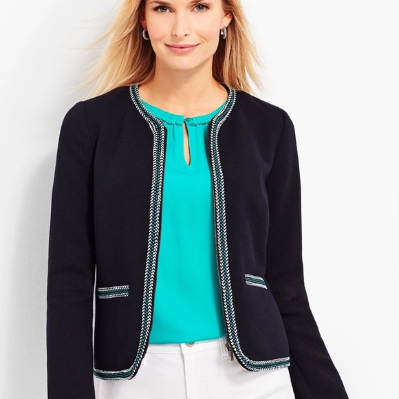 Talbots zipper front dress jacket , size 10 - Picture 4 of 10